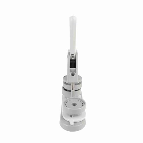 58mm Taste Maker Machine Kit Einfach zu Bedienen Abzeichen Drücken Sie für -Geschenke Tragbare Handwerksvorräte mit Rotierenden Taste vor Montiertem Design aus Hochstärke -Engineering ABS (GREY) von SEAFRONT