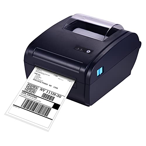 BT Thermal -Etikett -Drucker -Desktop -Versandpaketpaket -Label -Drucker -Drucker Kompatibel mit UPS für Kleine Unternehmensbelege (USB und BT verbinden EU) von SEAFRONT