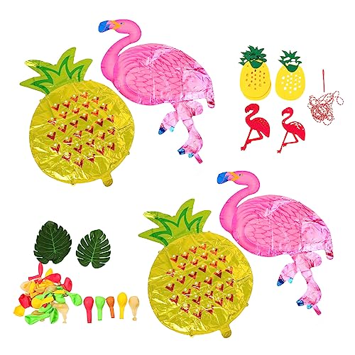 Flamingo-Ballon-Set, Strand-Themen-Ballon-Girlanden-Set, Hawaiianisches Flamingo-Partyzubehör, Hochzeits-Ballon-Dekoration von SEAFRONT