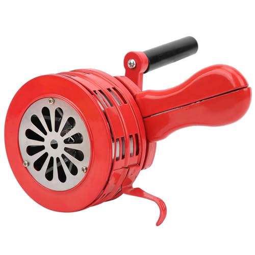 Handkurbel-Sirenenhorn, 120 DB, Manueller Alarm, Tragbar, für Schulen, Truppen, Metallkonstruktion, Laute Notfallsicherheit, Luftschutzsirene von SEAFRONT