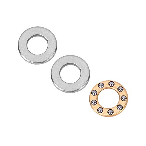 Hochgenauige Schubkugellager -Set mit Flachem Stahllager 10 -pcs Miniaturlager Metallkugellager für Maschinenherstellungsgeräte Installation Wartung (F5-10m 5 * 10 * 4mm) von SEAFRONT