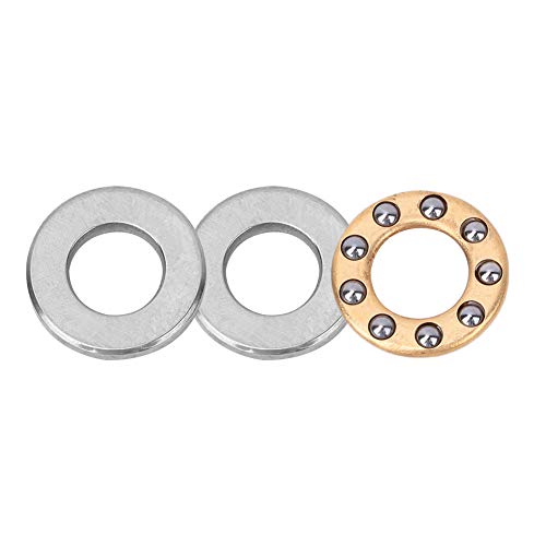 Hochgenauige Schubkugellager -Set mit Flachem Stahllager 10 -pcs Miniaturlager Metallkugellager für Maschinenherstellungsgeräte Installation Wartung (F5-12m 5 * 12 * 4mm) von SEAFRONT