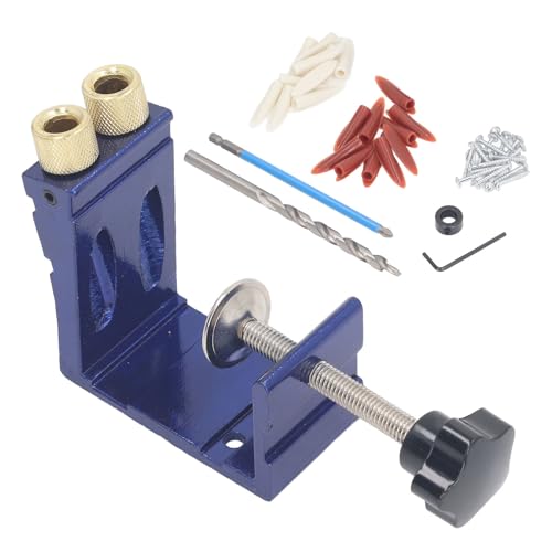 Pocket Jig Kit Aluminiumlegierung Gelenkwinkel Werkzeug Holzarbeiten Guides Tischler -Locator Einstellbares Systemset Holzbearbeitungswerkzeuge von SEAFRONT