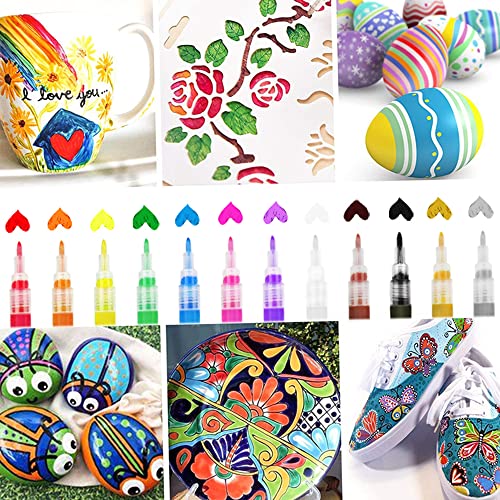 SEAFRONT 12 Acrylfarbenmarkierungen Set Fine Tipp Art Stift Wasserbasis Marker Stift Craft Ceramic Glass Holz Steinmetall Graffiti für Verschiedene Handwerkshobbys Kreationen SEAFRONT 12 Acrylfarbenmarkierungen Set Fine Tipp Art Stift Wasserbasis Marker Stift Craft Ceramic Glass Holz Steinmetall Graffiti für Verschiedene Handwerkshobbys Kreationen von SEAFRONT