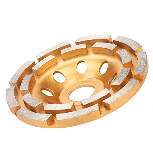 SEAFRONT 125-mm-Diamant-Schleifscheibe 20 Segmente Schleifbechrad für Winkelschleifer Doppelsandstrahldesign Hohe Effizienz Längerer Lebensdauer Produktiverer Vibrationsfrei für Stein (115 mm) von SEAFRONT
