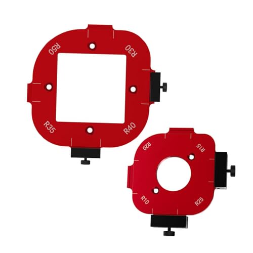 SEAFRONT Abgerundete Ecken Router -Bit -Vorlage, Aluminiumlegierung, R10 R15 R20 R25 R30 R35 R40 R50, Hohe Accuracys Quick -Positioning -Ansätze für Holzbearbeitung von SEAFRONT