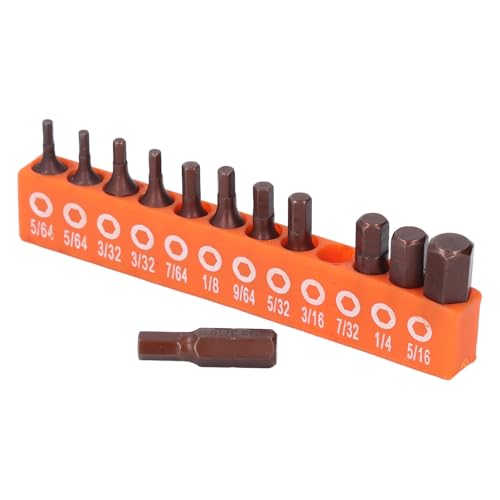 SEAFRONT Hex Bit Set 1/4 Shank Legierungstahl 25 Mm für Bohrer Elektrischer Schraubendreher 12PCS Imperial mit Starke Adsorptionskraft, die für Profis Geeignet Ist SEAFRONT Hex Bit Set 1/4 Shank Legierungstahl 25 Mm für Bohrer Elektrischer Schraubendreher 12PCS Imperial mit Starke Adsorptionskraft, die für Profis Geeignet Ist von SEAFRONT