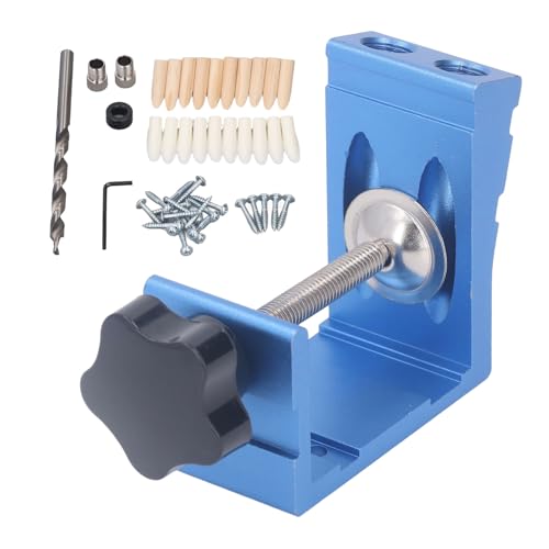 SEAFRONT Pocket Hole Jig Kit 46pcs Taschenbohrloch -System Einstellbare Holzbearbeitungswerkzeuge DIY Holzbearbeitung Tischtasche Locator SEAFRONT Pocket Hole Jig Kit 46pcs Taschenbohrloch -System Einstellbare Holzbearbeitungswerkzeuge DIY Holzbearbeitung Tischtasche Locator von SEAFRONT