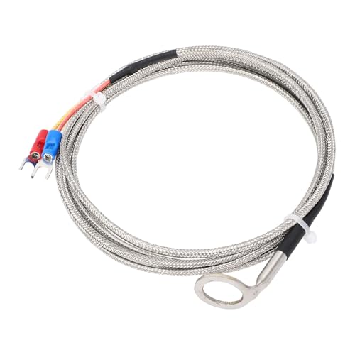 SEAFRONT Thermoelement-Temperatursensor Typ K, U-förmige Klemme aus Edelstahl, Unterlegscheibe mit 14 Mm Innendurchmesser für CHT-Messungen von Automotoren mit Eingang Typ K (2m) von SEAFRONT