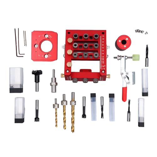 Scharnierbohrer Jig Hole Guides Schranktürbohrwerkzeug Locator 3 in 1 Aluminiumlegierungschelfstift für Holzbearbeitung Scharnierbohrer Jig Hole Guides Schranktürbohrwerkzeug Locator 3 in 1 Aluminiumlegierungschelfstift für Holzbearbeitung von SEAFRONT