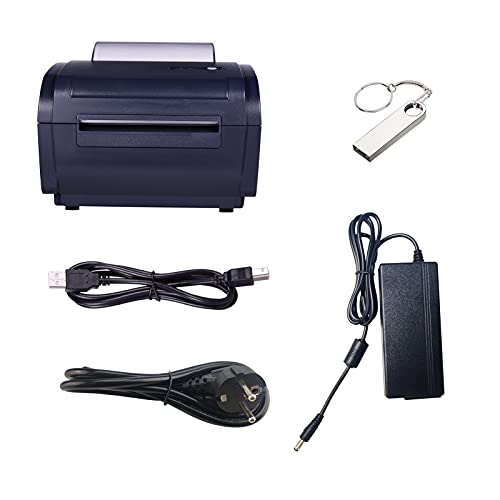 Thermal -Etikett -Drucker -Desktop -Versandpaketpaket -Label Drucker für Small Business Labels Quittungen Barcodes (USB und BT verbinden EU) von SEAFRONT