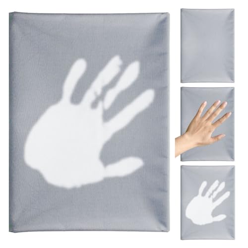 Thermochromer, wärmereaktiver Stoff, temperaturempfindliches Farbwechseltuch, ideal für Heimwerker zu Hause und gewerbliche Nutzung in Kleidungsstücken, Handwerk, Vorhängen, Tischdecken (Grau bis Weiß von SEANKOLYLA