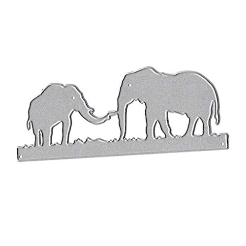 Elefant Metall Stanzformen Schablone DIY Scrapbooking Album Stempel Papier Karte Embo Cut Stirbt Für Sammelalbum von SEARUB