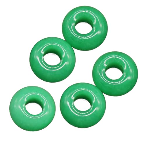 14 mm große runde Perlen mit großem Loch, Naturstein-Achat, großes Loch, Perlen für Schmuckherstellung, Halsketten, Ohrringe, Zubehör 14 mm große runde Perlen mit großem Loch, Naturstein-Achat, großes Loch, Perlen für Schmuckherstellung, Halsketten, Ohrringe, Zubehör von SEAYACK
