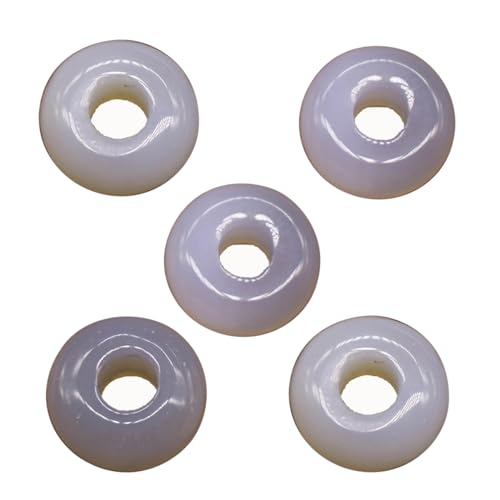14 mm große runde Perlen mit großem Loch, Naturstein-Achat, großes Loch, Perlen für Schmuckherstellung, Halsketten, Ohrringe, Zubehör 14 mm große runde Perlen mit großem Loch, Naturstein-Achat, großes Loch, Perlen für Schmuckherstellung, Halsketten, Ohrringe, Zubehör von SEAYACK