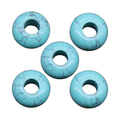 14 mm große runde Perlen mit großem Loch, Naturstein-Achat, großes Loch, Perlen für Schmuckherstellung, Halsketten, Ohrringe, Zubehör 14 mm große runde Perlen mit großem Loch, Naturstein-Achat, großes Loch, Perlen für Schmuckherstellung, Halsketten, Ohrringe, Zubehör von SEAYACK