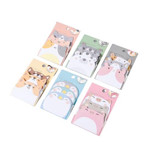 270 Blätter Animal Notes Paper Adheive Notes Pad Pocket Pockets Taschenmemo Pad Zum Schreiben Von Journaling 18x60mm Kreatives Memo Pad von SEAYACK