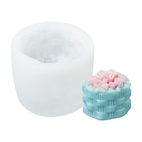3D-Herz-Rosen-Silikonform für Bad, Seife, Kuchen, Schokolade, Zubehör von SEAYACK