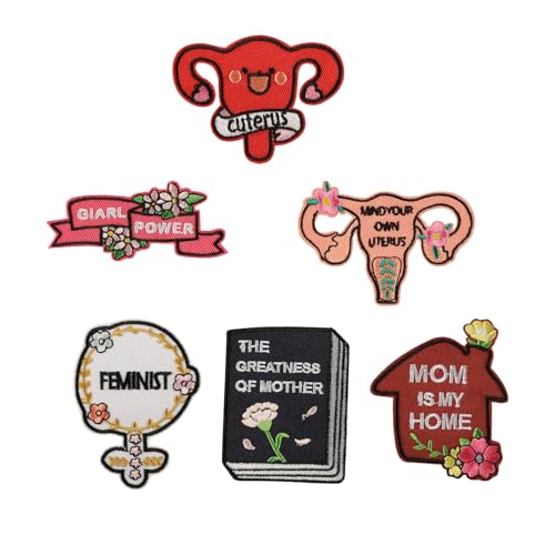 6 PCs Muttertagserie Gestickten Patches Reparaturflecken Eisen Auf Flecken Feministische Nähflecken Für Kleidungschuhe 6 PCs Muttertagserie Gestickten Patches Reparaturflecken Eisen Auf Flecken Feministische Nähflecken Für Kleidungschuhe von SEAYACK