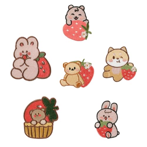 7 PCs Cartoon Bäreisen Auf Flecken Tierreparaturflecken Kaninchen Auf Applikationsflecken Für Kleidung Jeans Nähen 7 PCs Cartoon Bäreisen Auf Flecken Tierreparaturflecken Kaninchen Auf Applikationsflecken Für Kleidung Jeans Nähen von SEAYACK