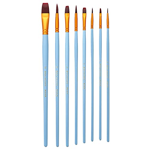 8-teiliges professionelles Pinsel-Set für Leinwand, Stein, Aquarell, Gouache, Acrylmalerei 8-teiliges professionelles Pinsel-Set für Leinwand, Stein, Aquarell, Gouache, Acrylmalerei von SEAYACK