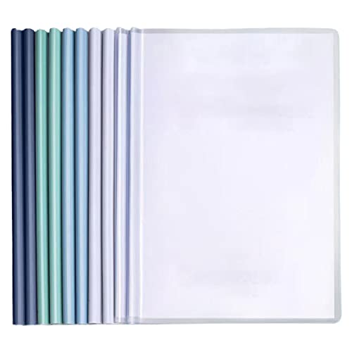 Aktenordner mit langen Papierklemmen, transparent, 80 Blatt, passend für Testpapiere, Quittungen, 10 Stück Aktenordner mit langen Papierklemmen, transparent, 80 Blatt, passend für Testpapiere, Quittungen, 10 Stück von SEAYACK
