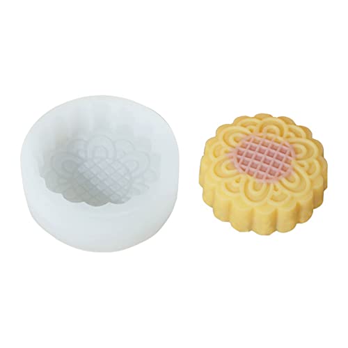 Antihaft-Silikonform mit rundem Muster, handgefertigte Seifenformen, Kuchenform von SEAYACK