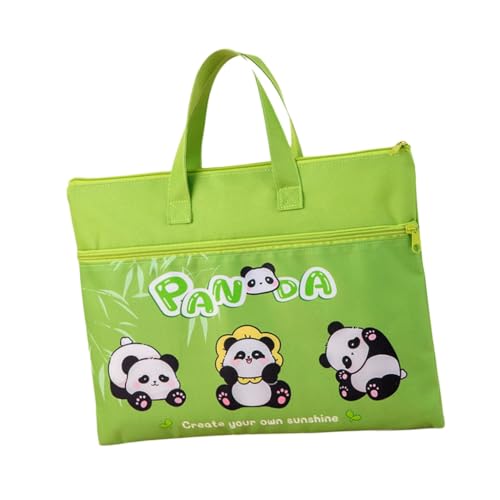 Cartoon-Büchertasche, 2 Fächer, Reißverschluss, Dokumententasche für Studenten, Büroangestellte Cartoon-Büchertasche, 2 Fächer, Reißverschluss, Dokumententasche für Studenten, Büroangestellte von SEAYACK