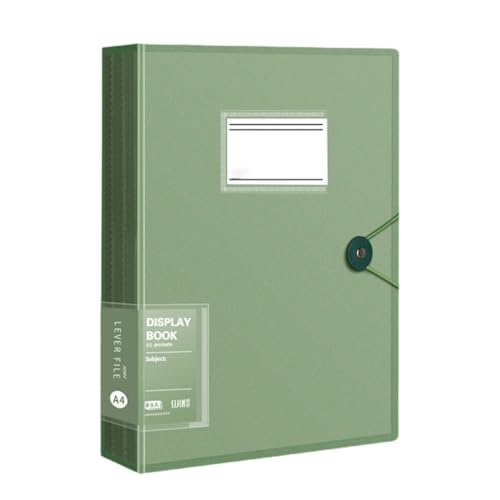 Dokumentenmappe mit 80 Fächern, Briefgröße, Sichtbuch, Aktenordner, Präsentationsmappen für Büro, Schule Dokumentenmappe mit 80 Fächern, Briefgröße, Sichtbuch, Aktenordner, Präsentationsmappen für Büro, Schule von SEAYACK