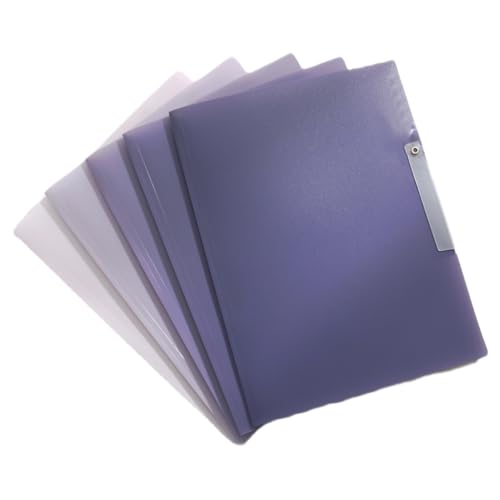 Dokumententasche mit drehbarer Klemme, transparent, Dokumenten-Organizer, Aktenordner, Querformat, Präsentationsmappe, Kunstmappe, 5 Stück Dokumententasche mit drehbarer Klemme, transparent, Dokumenten-Organizer, Aktenordner, Querformat, Präsentationsmappe, Kunstmappe, 5 Stück von SEAYACK