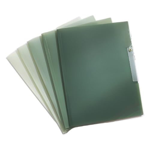 Dokumententasche mit drehbarer Klemme, transparent, Dokumenten-Organizer, Aktenordner, Querformat, Präsentationsmappe, Kunstmappe, 5 Stück Dokumententasche mit drehbarer Klemme, transparent, Dokumenten-Organizer, Aktenordner, Querformat, Präsentationsmappe, Kunstmappe, 5 Stück von SEAYACK