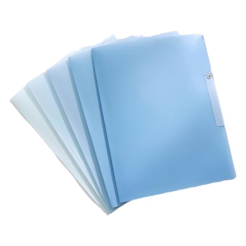 Dokumententasche mit drehbarer Klemme, transparent, Dokumenten-Organizer, Aktenordner, Querformat, Präsentationsmappe, Kunstmappe, 5 Stück Dokumententasche mit drehbarer Klemme, transparent, Dokumenten-Organizer, Aktenordner, Querformat, Präsentationsmappe, Kunstmappe, 5 Stück von SEAYACK