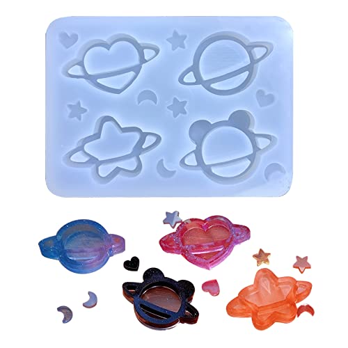 Epoxidharz-Silikonformen mit 3D-Planetenmuster, handgefertigt, kleiner Schlüsselanhänger, Anhänger, Werkzeug, langlebig Epoxidharz-Silikonformen mit 3D-Planetenmuster, handgefertigt, kleiner Schlüsselanhänger, Anhänger, Werkzeug, langlebig von SEAYACK