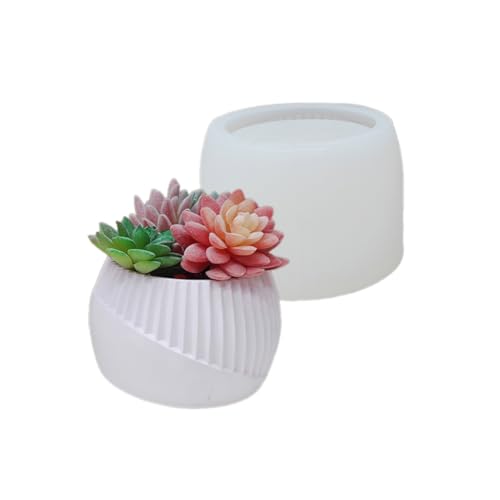 Handgefertigte Silikon-Blumentopf-Formen, Betonform, Epoxidharz-Formen für Kerzen, Stifthalter von SEAYACK