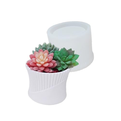Handgefertigte Silikon-Blumentopf-Formen, Betonform, Epoxidharz-Formen für Kerzen, Stifthalter Handgefertigte Silikon-Blumentopf-Formen, Betonform, Epoxidharz-Formen für Kerzen, Stifthalter von SEAYACK