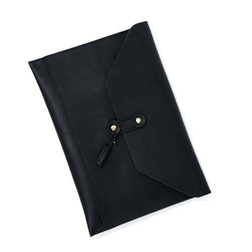 Leder Aktenordner Multifunktionale Dokumententasche mit mehreren Kartenfächern und Schnurverschluss, Leder Laptop Sleeve Case Leder Aktenordner Multifunktionale Dokumententasche mit mehreren Kartenfächern und Schnurverschluss, Leder Laptop Sleeve Case von SEAYACK