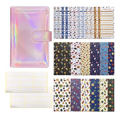 Leder Budget Binder Set mit 12 Budget Blätter 24 Aufkleber Binder Planer Notizbuch Binder Journal für Damen Herren Leder Budget Binder Set mit 12 Budget Blätter 24 Aufkleber Binder Planer Notizbuch Binder Journal für Damen Herren von SEAYACK