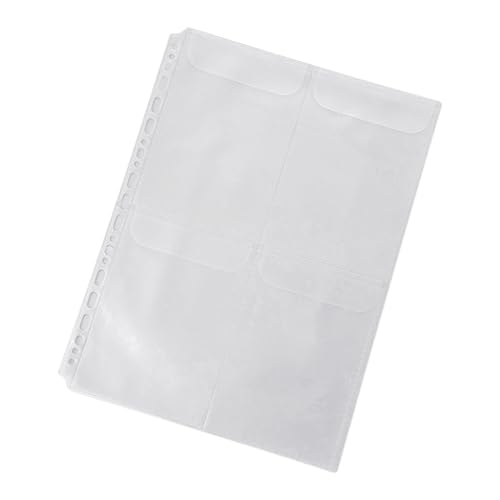 Ordner in Briefgröße, 4 Ringe, erweiterbar, Dokumenten-Organizer, transparente Binderhülle, vorgestanzte Bindertasche Ordner in Briefgröße, 4 Ringe, erweiterbar, Dokumenten-Organizer, transparente Binderhülle, vorgestanzte Bindertasche von SEAYACK