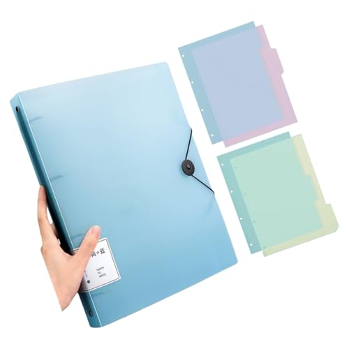 Ordner mit 4 Ringen, Briefformat, hält bis zu 220 Blatt, Dokumenten-Organizer, wasserabweisend, zur Aufbewahrung und Organisation von Dateien Ordner mit 4 Ringen, Briefformat, hält bis zu 220 Blatt, Dokumenten-Organizer, wasserabweisend, zur Aufbewahrung und Organisation von Dateien von SEAYACK