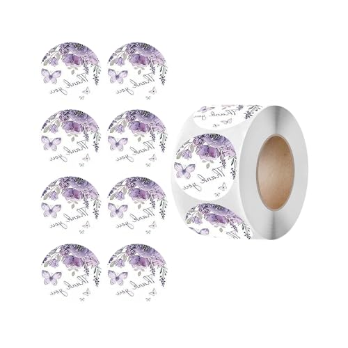 Runder Aufkleber Danke Aufkleber Blumendrucketiketten Versiegelung Danke Für Hochzeitsblumendrucketiketten Runde Für Hochzeit Brautdusche von SEAYACK