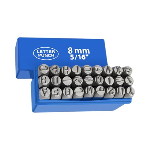 SEAYACK 27 PCs Metallstempel Set 3-8mm Stahlmetall Stempelstempelwerkzeugset Buchstempel Set Für Schmuckherstellung Von Handstempelprojekten SEAYACK 27 PCs Metallstempel Set 3-8mm Stahlmetall Stempelstempelwerkzeugset Buchstempel Set Für Schmuckherstellung Von Handstempelprojekten von SEAYACK