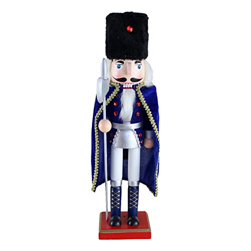 SEAYACK Figuren Puppet Weihnachten mit Umhang Weihnachten Holz Soldat 38cm Puppet King Soldat von SEAYACK