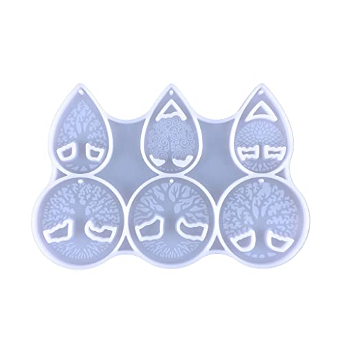 SEAYACK Glänzende Silikonharz-Formen, Baumleben, Ornamente, Schlüsselanhänger, Anhänger, Schmuck, Epoxidharz, Bastelformen SEAYACK Glänzende Silikonharz-Formen, Baumleben, Ornamente, Schlüsselanhänger, Anhänger, Schmuck, Epoxidharz, Bastelformen von SEAYACK