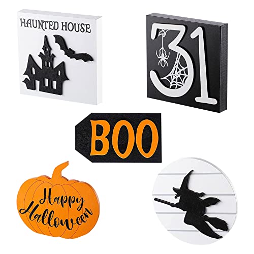 SEAYACK Halloween-Deko-Set mit Holzperlen, Kranz, Zubehör für Zuhause, Neujahr, Geburtstag, Party-Dekoration SEAYACK Halloween-Deko-Set mit Holzperlen, Kranz, Zubehör für Zuhause, Neujahr, Geburtstag, Party-Dekoration von SEAYACK