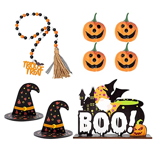 SEAYACK Halloween-Deko-Set mit Holzperlen, Kranz, Zubehör für Zuhause, Neujahr, Geburtstag, Party-Dekoration SEAYACK Halloween-Deko-Set mit Holzperlen, Kranz, Zubehör für Zuhause, Neujahr, Geburtstag, Party-Dekoration von SEAYACK