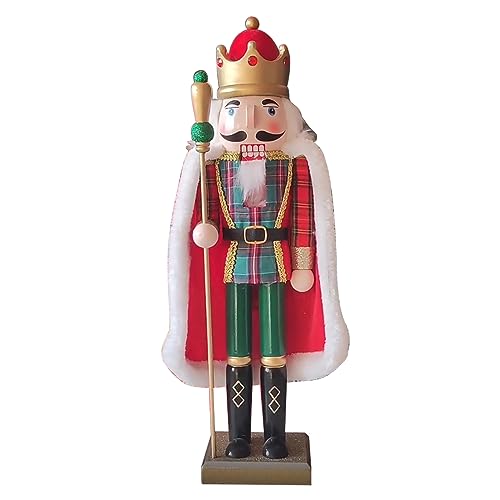 SEAYACK Holz-Weihnachtsschmuck, 38,1 cm, Holzkönig-Figur, Feiertagstisch, Regal, Display, Spielzeug für Dekorationen SEAYACK Holz-Weihnachtsschmuck, 38,1 cm, Holzkönig-Figur, Feiertagstisch, Regal, Display, Spielzeug für Dekorationen von SEAYACK