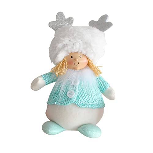 SEAYACK Plüschpuppen, blauer Pullover, weißes Geweih, klein, gefüllt, für Puppen, für Weihnachten, Feiertage, Neujahr, Dekoration SEAYACK Plüschpuppen, blauer Pullover, weißes Geweih, klein, gefüllt, für Puppen, für Weihnachten, Feiertage, Neujahr, Dekoration von SEAYACK