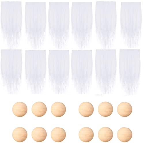 SEAYACK Set mit 12 Bart mit Holzkugeln, handgefertigt, Darwf-Bart für Hochzeit SEAYACK Set mit 12 Bart mit Holzkugeln, handgefertigt, Darwf-Bart für Hochzeit von SEAYACK