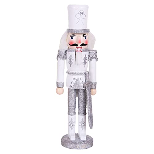 SEAYACK Traditionelle Holz-Soldaten-Weihnachtsdekoration für den Innenbereich, Tisch, Schreibtisch, Zuhause, Bauernhaus, Ornamente, 30,5 cm von SEAYACK