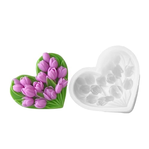 Silikon Tulpenform Für Kerzenhalter Praktisches Und Wiederverwendbares Accessoire Für Die Erstellung Verschiedener Größe Erstellt von SEAYACK